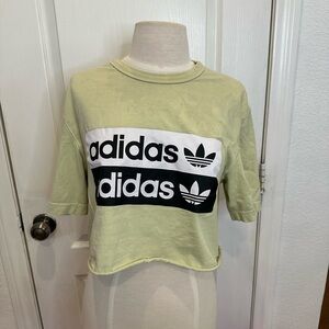 Adidas Lime Green Crop Top